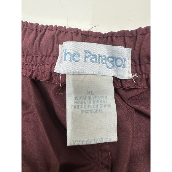 The Paragon Womens Two Piece Pant Set Size XL Maroon Jacket Pants Trackset - Picture 10 of 16
